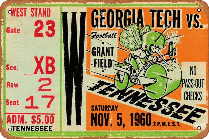 Office Of Tech - โปสเตอร์ 1960 GEORGIA TECH VS. TENNESSEE