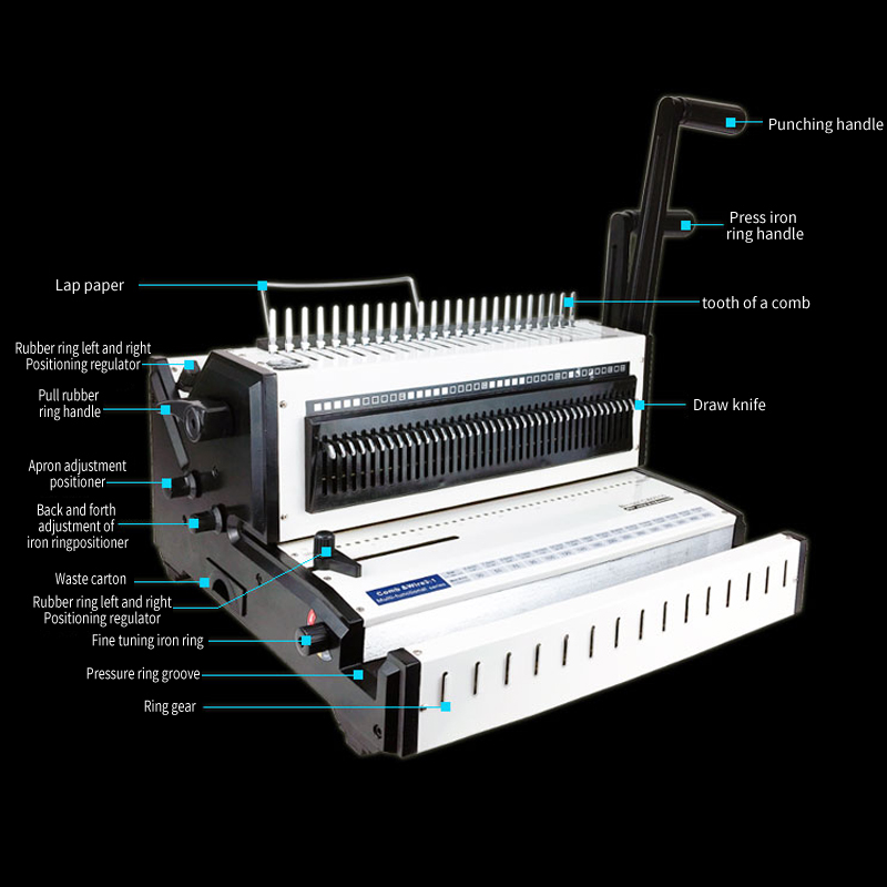 เครื่องเข้าเล่ม 3 in 1 แบบลวดโ - Binding Machine Comb บทวิจารณ์และราคา
