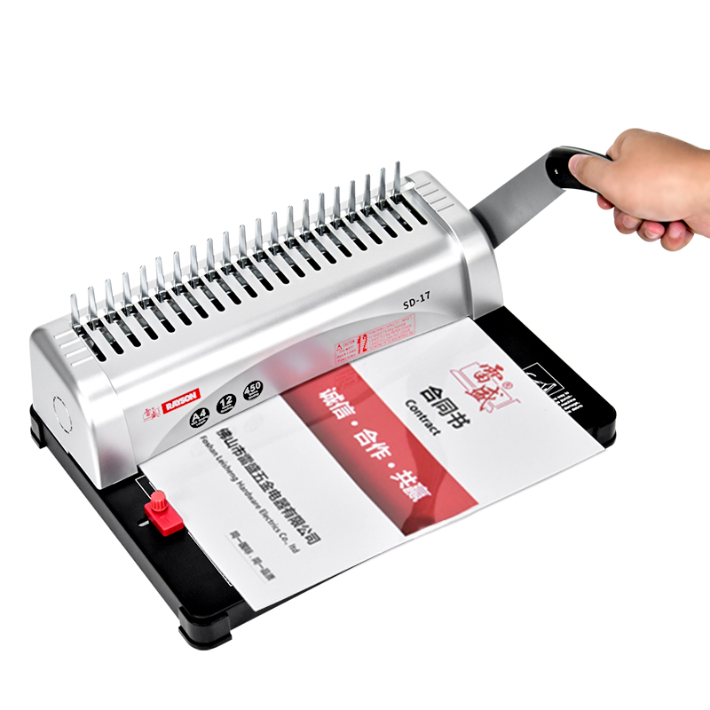 เครื่องเข้าเล่มแบบหวี SD-17 A3 - Binding Machine Comb บทวิจารณ์และราคา