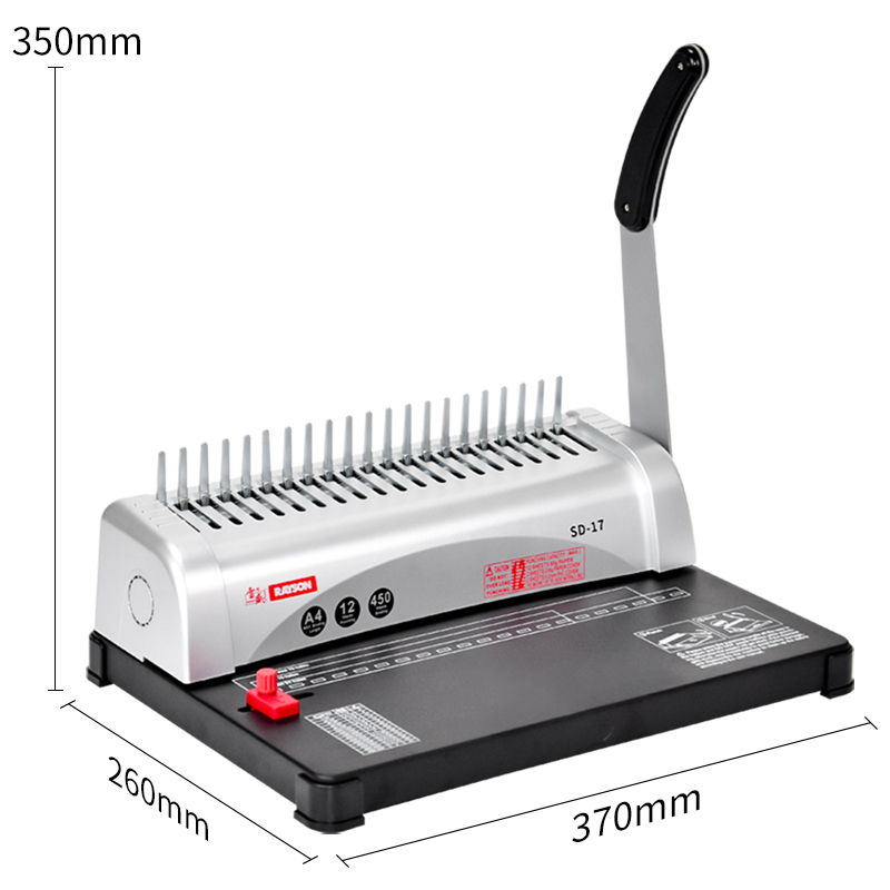 เครื่องเข้าเล่มแบบหวี SD-17 A3 - Binding Machine Comb บทวิจารณ์และราคา